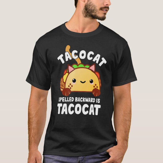 Camiseta TacoCat Funny Mexican Food Cinco de Mayo Tacos Cat (Anverso)