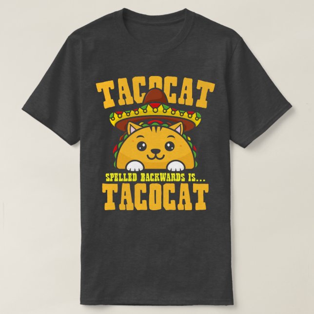 Camiseta Tacocat hacia atrás (Diseño del anverso)