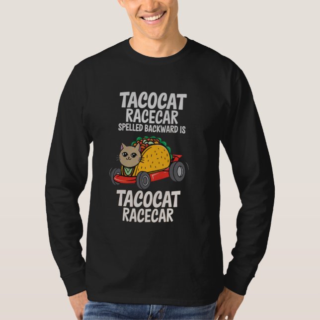 Camiseta Tacocat Racecar Spelled Backwards Funny Mexican Ca (Anverso)