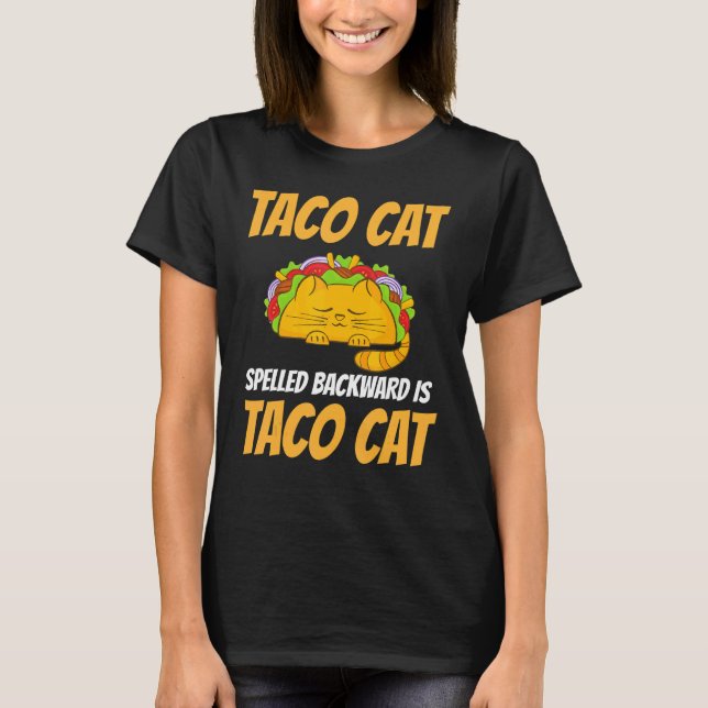 Camiseta Tacocat Spelled Back Es Taco Cat 1 (Anverso)