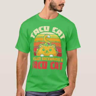 Camiseta Tacocat Spelled Back Es Tacocat Funny Retro T