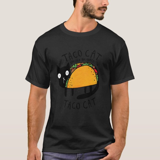 Camiseta Tacocat Spelled Backwards Funny Taco Cat Cinco De  (Anverso)