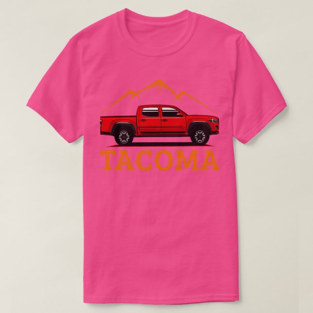 Camiseta Tacoma rojo fuera (Diseño del anverso)