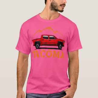 Camiseta Tacoma rojo fuera