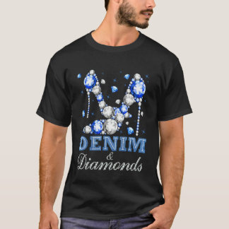 Camiseta Taconeras de Tacón Alto de Denim & Diamonds para D