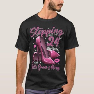 Camiseta Tacones Altos Entrando En Mi Cumpleaños 24 24 y F