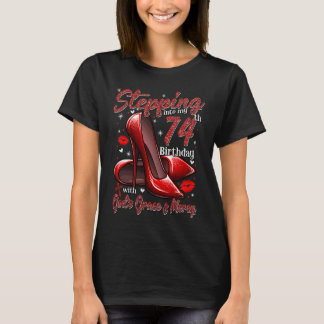 Camiseta Tacones Altos Entrando En Mi Cumpleaños 74 74 y F