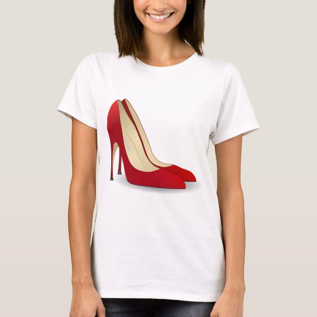 Camiseta tacones altos rojos (Anverso)