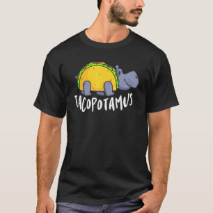 Camiseta Tacopotamus Hippo Alimentos Taco Hombres Mujeres N