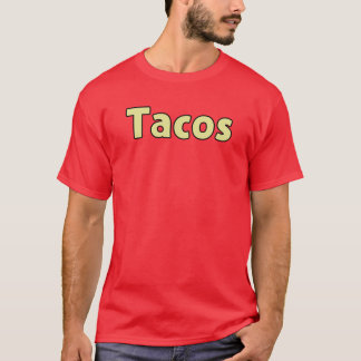 Camiseta Tacos メンズベーシックダークTシャツ