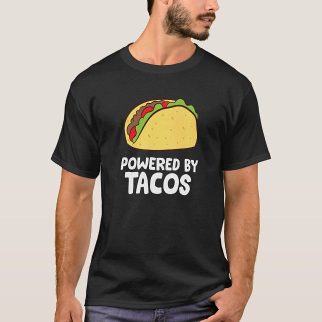 Camiseta Tacos Alimentados Por La Comida Mexicana Cinco De  (Anverso)