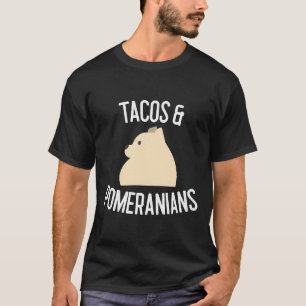 Camiseta Tacos Amp Pomeranians Dog Lover