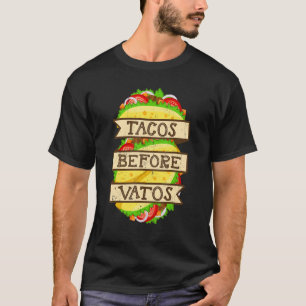 Camiseta Tacos Before Vatos El día de San Valentín Taco