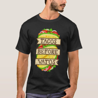 Camiseta Tacos Before Vatos El día de San Valentín Taco