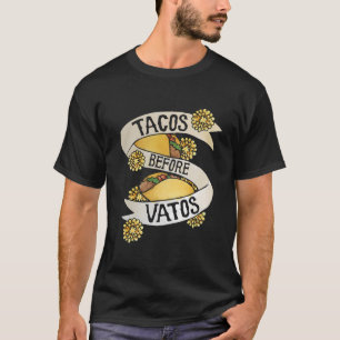 Camiseta Tacos Before Vatos Hoodie Funny Taco Aovers Taco T