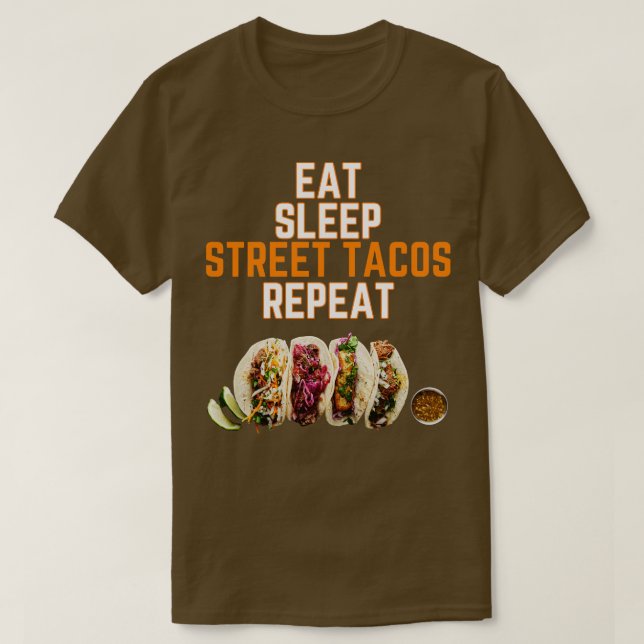 Camiseta Tacos callejeros (Diseño del anverso)