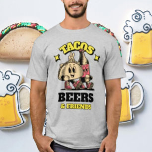 Camiseta Tacos, Cervezas y Amigos