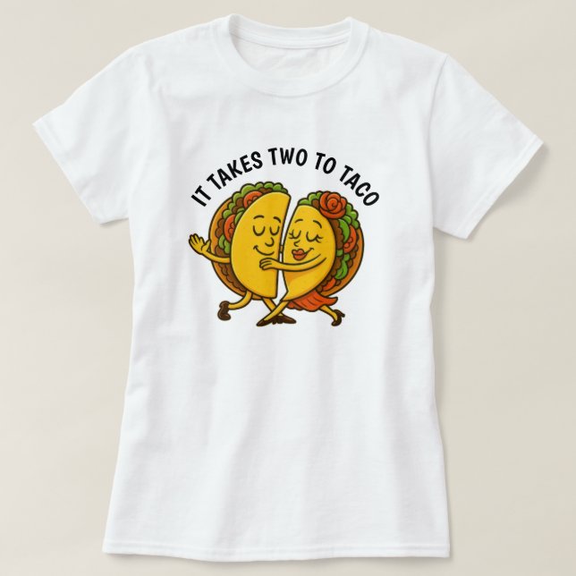 Camiseta Tacos Dancing (Diseño del anverso)