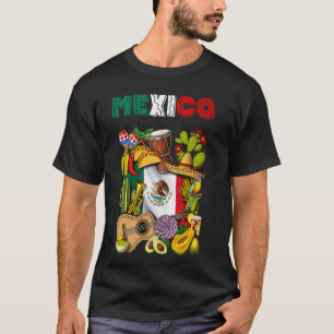 Camiseta Tacos de bandera mexicana Cactus Cinco de Mayo Fie