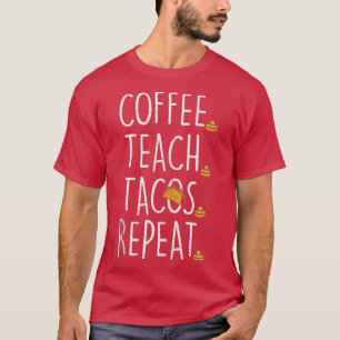 Camiseta Tacos de café repiten cinco de mayo de té mexicano