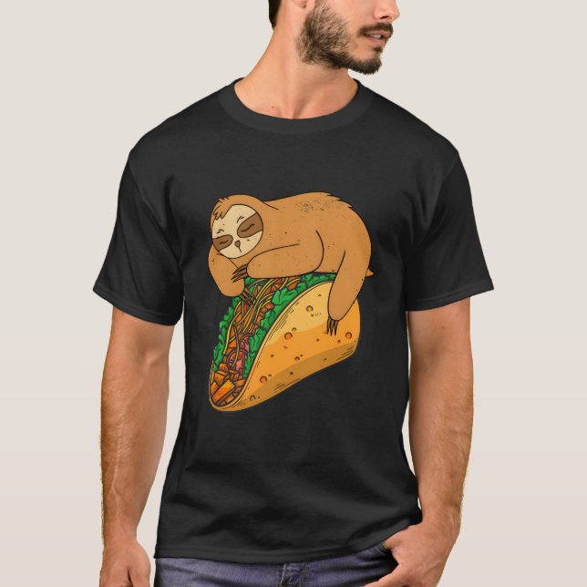 Camiseta Tacos de comida mexicana Sloth Nachos Burritos (Anverso)