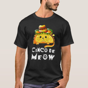 Camiseta Tacos De Gato Cinco De Mayo Fiesta Mexicana