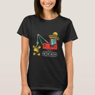 Camiseta Tacos de grulla mexicanos para niños, chicos, fies