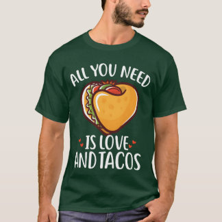 Camiseta Tacos Día de San Valentín aco son Mi chica del Día