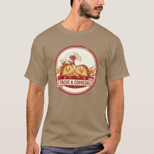 Camiseta Tacos Divertidos & Cervezas Ola de Cerveza Diseño