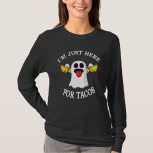 Camiseta Tacos estoy aquí por la comida mexicana de Tacos