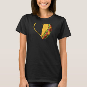 Camiseta Tacos Heart Mexican Dish Street Food Chili Taquito