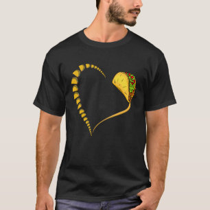 Camiseta Tacos Heart Street Food Mexican Dish Cinco De Mayo