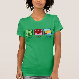 Camiseta Tacos lindo del amor de la paz