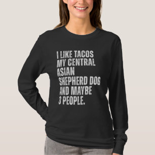Camiseta Tacos Lover Funny, propietario de perros pastores 