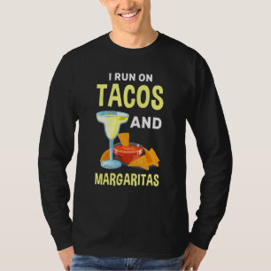 Camiseta Tacos Margaritas Tortillas Cócteles Foodi mexicano