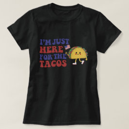 Camiseta Tacos mexicanos Guay, 4 de julio Bandera Americana