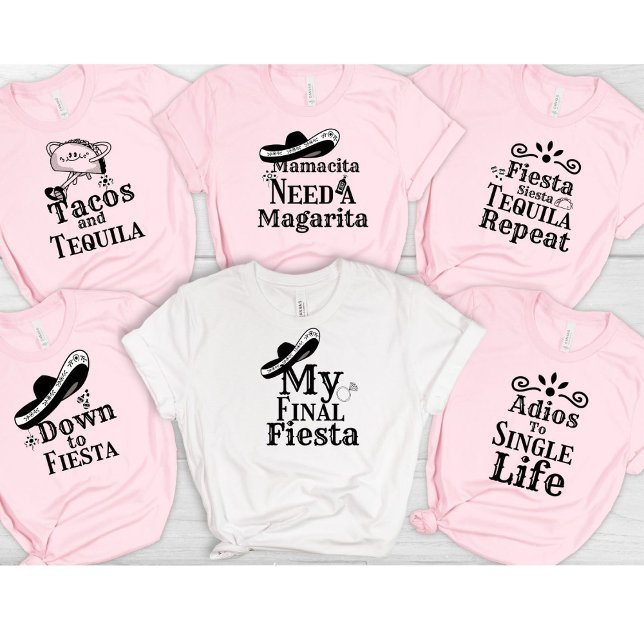 Camiseta Tacos mexicanos y soltera de Tequilla Bridesmids (Subido por el creador)
