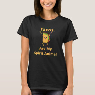 Camiseta Tacos Son Mi Animal Espiritual Divertido