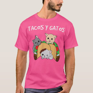 Camiseta Tacos y Gatos Funny Tacos Cat 