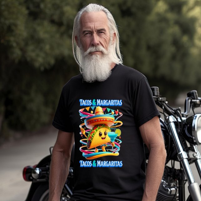 Camiseta Tácos y margaritas festivos de Fiesta Flavors (Subido por el creador)