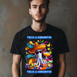 Camiseta Tácos y margaritas festivos de Fiesta Flavors
