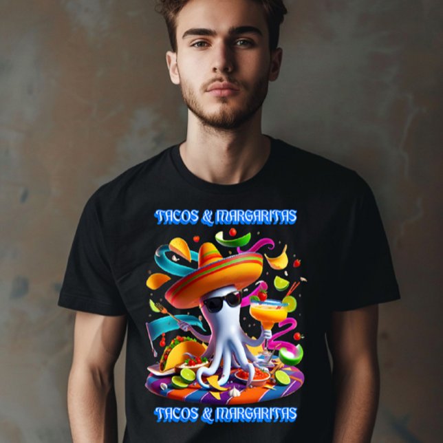 Camiseta Tácos y margaritas festivos de Fiesta Flavors (Subido por el creador)