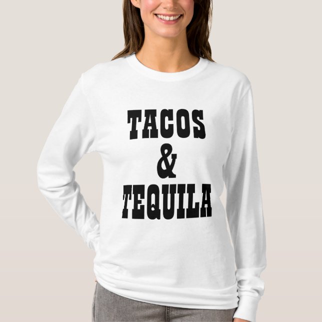 Camiseta Tacos y Tequila (Anverso)