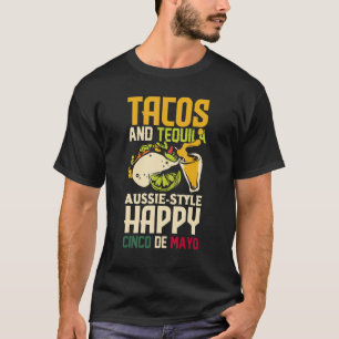 Camiseta Tacos y tequila estilo australiano Feliz Cinco de 
