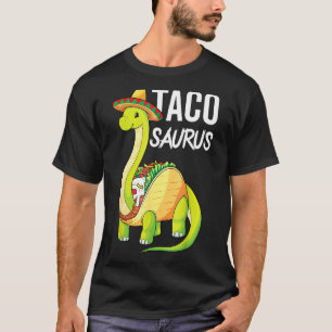 Camiseta Tacosauro Dinosaurio Brachiosaurus Tacos México Fo