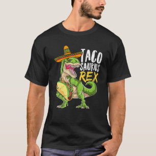 Camiseta Tacosauro Rex Dinosaurio Taco Fiesta Mexicano Cinc