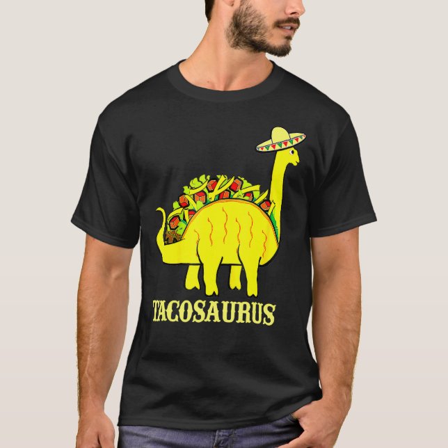 Camiseta Tacosaurus Cinco De Mayo Dinosaurio Taco Funny (Anverso)