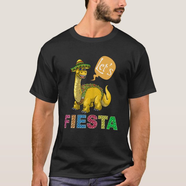 Camiseta Tacosaurus Cinco De Mayo Fiesta Fiesta Mexicana (Anverso)