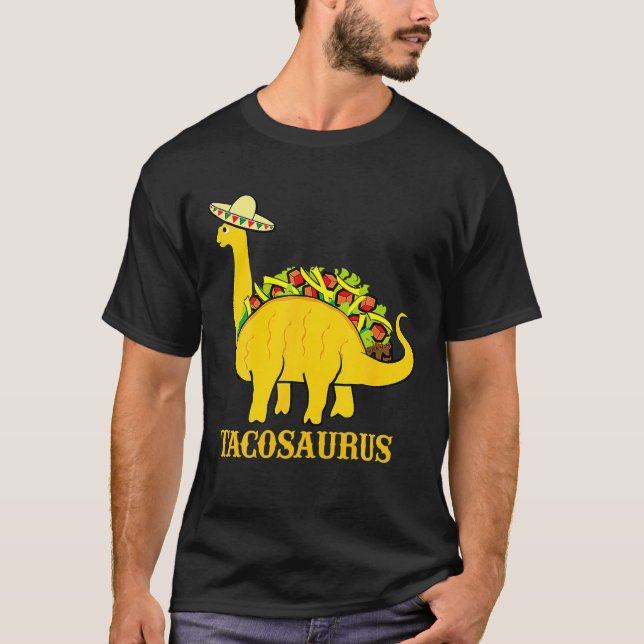 Camiseta Tacosaurus Cinco De Mayo Funny Taco Dinosaur Funny (Anverso)