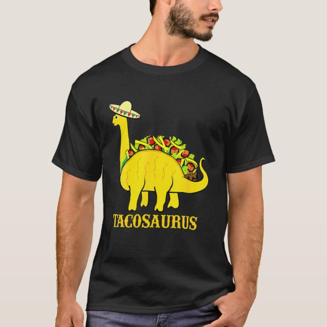 Camiseta Tacosaurus Cinco De Mayo Funny Taco Dinosaur Gifts (Anverso)
